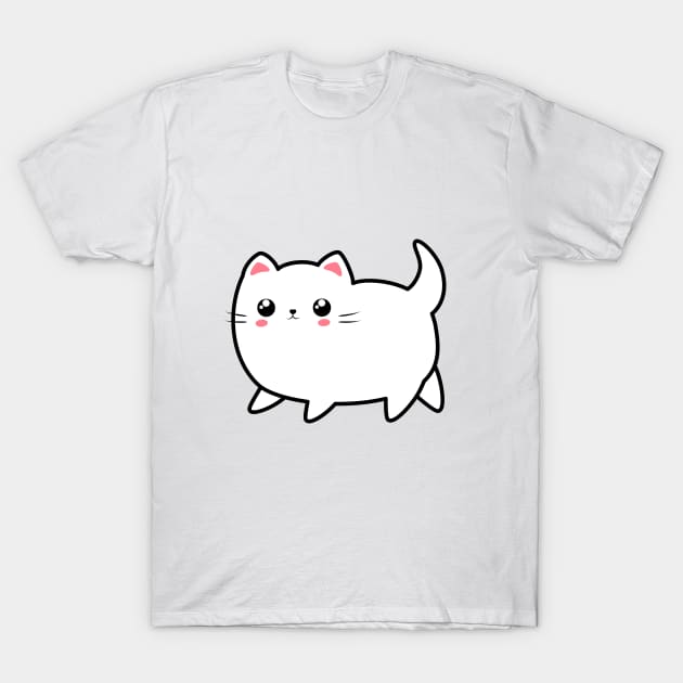 Cute cat print. T-Shirt by CraftCloud